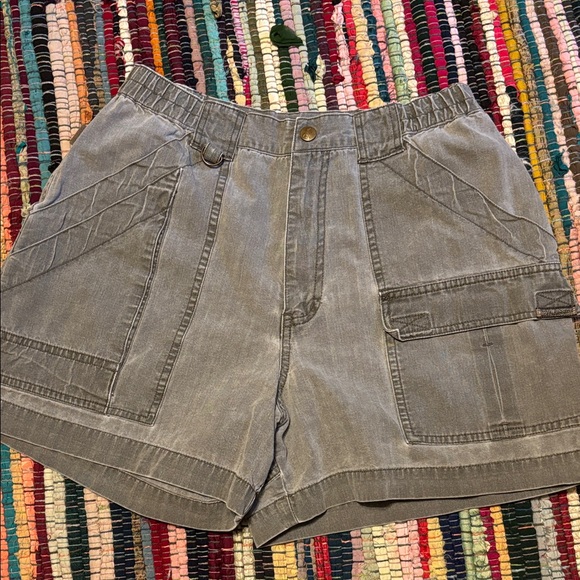 Vintage Royal Robbins Women's Gray Cargo Shorts - Picture 1 of 8